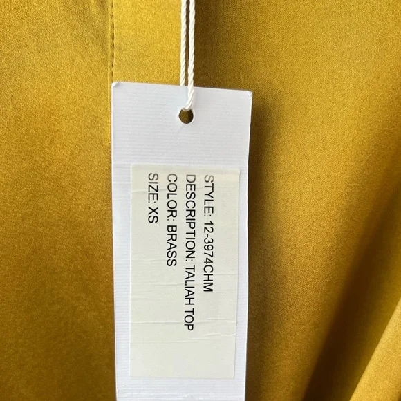 RONNY KOBO Taliah Tie-Front Silk Blouse in XS - Picture 8 of 8